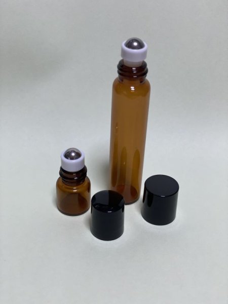 画像1: ガラス製ロールオンボトル（1ml・3ml・7ml） (1)